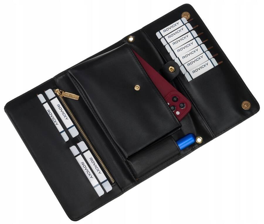 Elegante Abendtasche Portemonnaie 2-in-1 von Rovicky