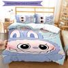 3pcs labubu pattern bedding set duvet cover set includes duvet cover &pillowcases, perfect all season bedroom decoration & gift
