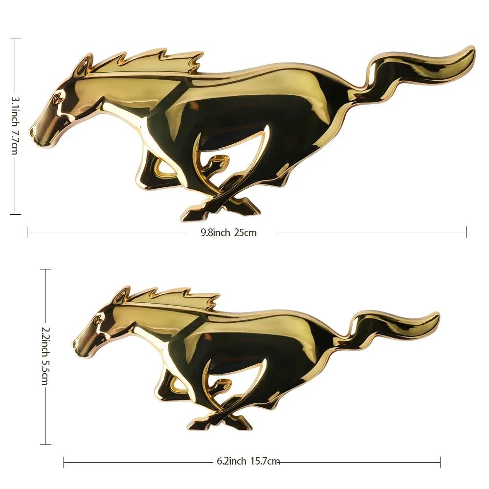 Car Sticker Ford New 2025 Hot 3D Metal Styling Car Front Grill Badge Sticker Decal for Ford Focus Mustang 2 3 4 MK2 MK3 MK5 Fies
