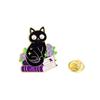 Original Enamel Alloy Brooch Cartoon Black Cat Magician Animal Lapel Pin for Backpack Clothes Decoration Cute Badge Accessory