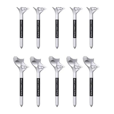 Golf Tee Reduces Friction Rotation Increases Ball Speed Popular Practice Beginner Golf Diagonal Tee Set of 10 10° IF-GF0277