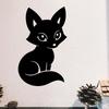 Elegant Fox Metal Wall Art Sculpture Garden Mounted Mural Decorative Iron Statue Outdoor Decor Gift for Fox Lovers Holiday 1pc