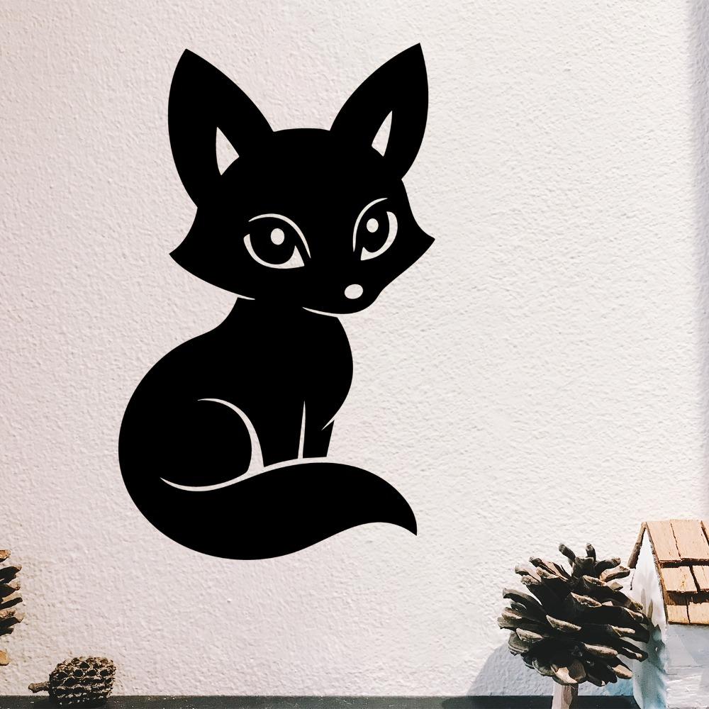 Elegant Fox Metal Wall Art Sculpture Garden Mounted Mural Decorative Iron Statue Outdoor Decor Gift for Fox Lovers Holiday 1pc
