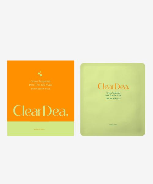 Cleardear Green Tangerine Pore Tok-Tok Mask + 2 Sachets Gift