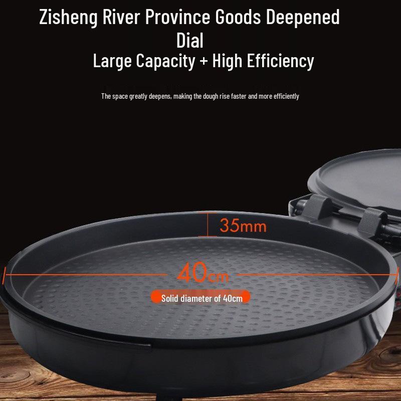 40CM Large Electric Griddle: Double-Sided Non-Stick Crepe & Pancake Pan for Home or Commercial Use