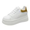 2025 Spring and Autumn New Popular Fashion Little White Shoes Women's Versatile Small Inner Height Increase 7cm Sports and Leisure Board Shoes