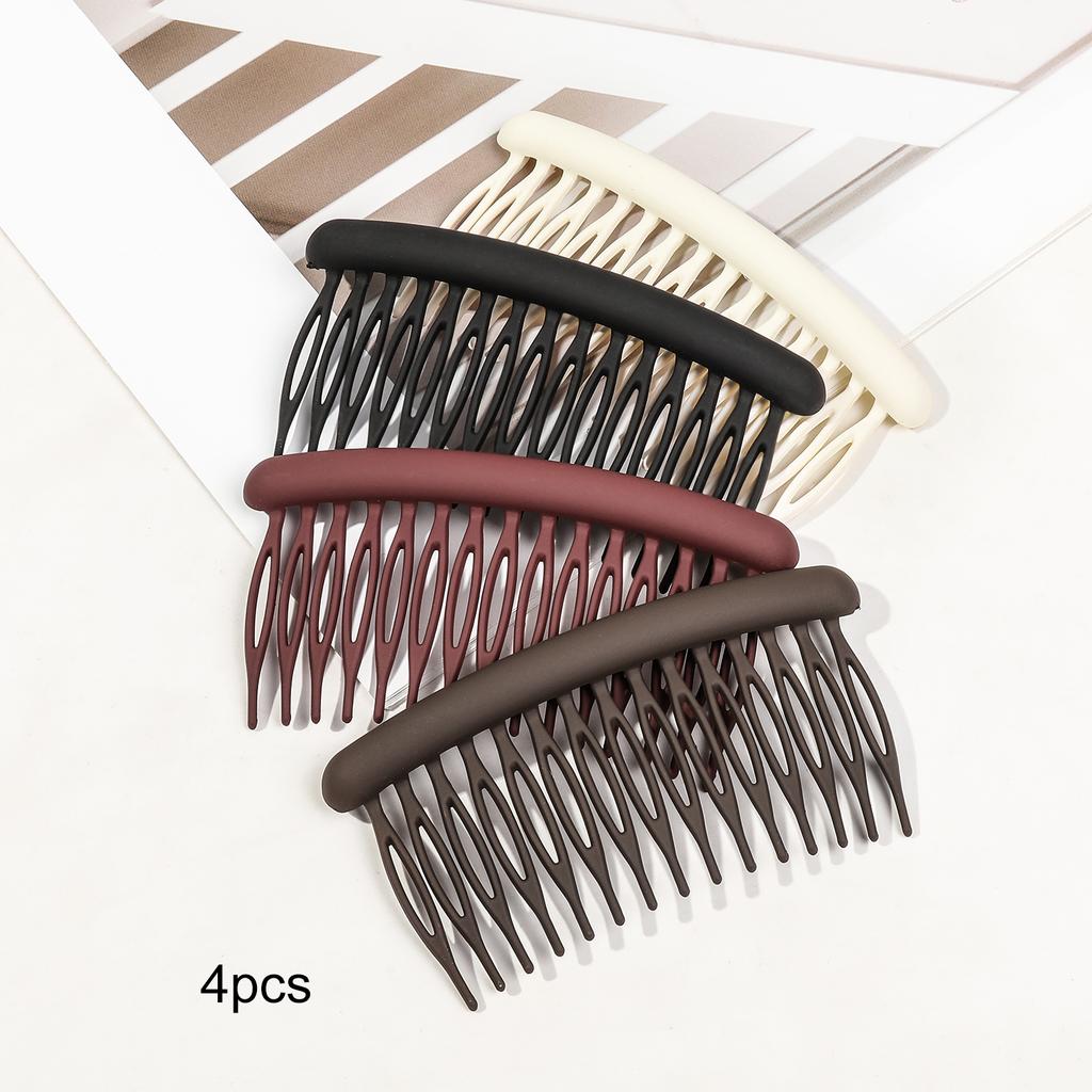8 Pcs Side Comb Curved Hair Combs for Women Fine Hair,Strong Hold Hair Clips for Bun Chignon Up-Do Styling Hair Accessories