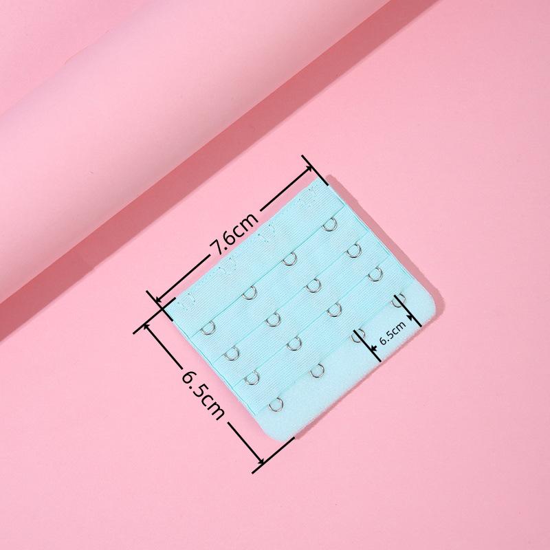 Bra Extension Buckle: 4 Rows, 3 or 4 Buckle Options, Stainless Steel, Large Size Adjustable Extender.