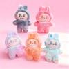 Cute La Cloth Squeezing Doll Pendant Cartoon Bubble Mate Keychain Pendant Grab Doll Machine Toy