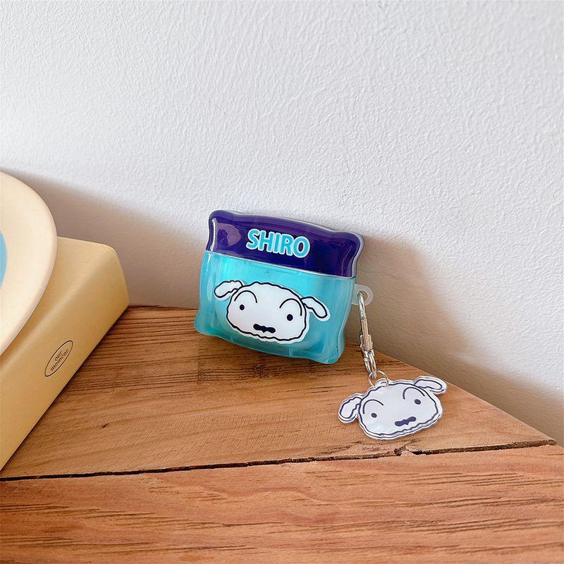 

2 Protective Case Airpods4 Headphone Case Pro2 Earphone Case Second and Third Generation Noise Reduction Version Men and Women 3 Generation Cartoon Apple Airpods Pro [Pillow Blue White] Pendant