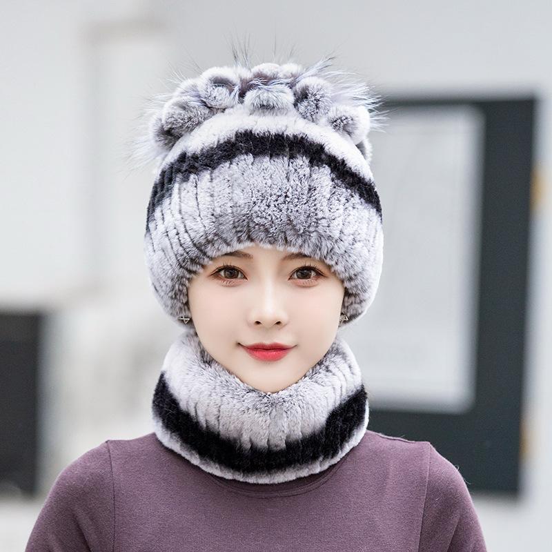 Berretto Classico in Peluche di Pelliccia Sintetica Spesso Antifreddo Elasticizzato Maglia Cappelli Leggero Elastico Calotta Cranica Soffice Scalda Orecchie Berretti da Donna