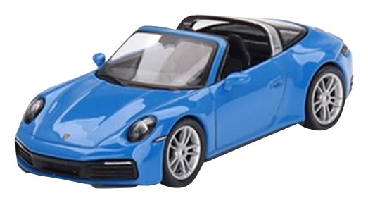 

TrueScale Miniatures MINI GT Porsche 911 Targa 4S Shark Blue с правой ручкой, готовый продукт 1/64