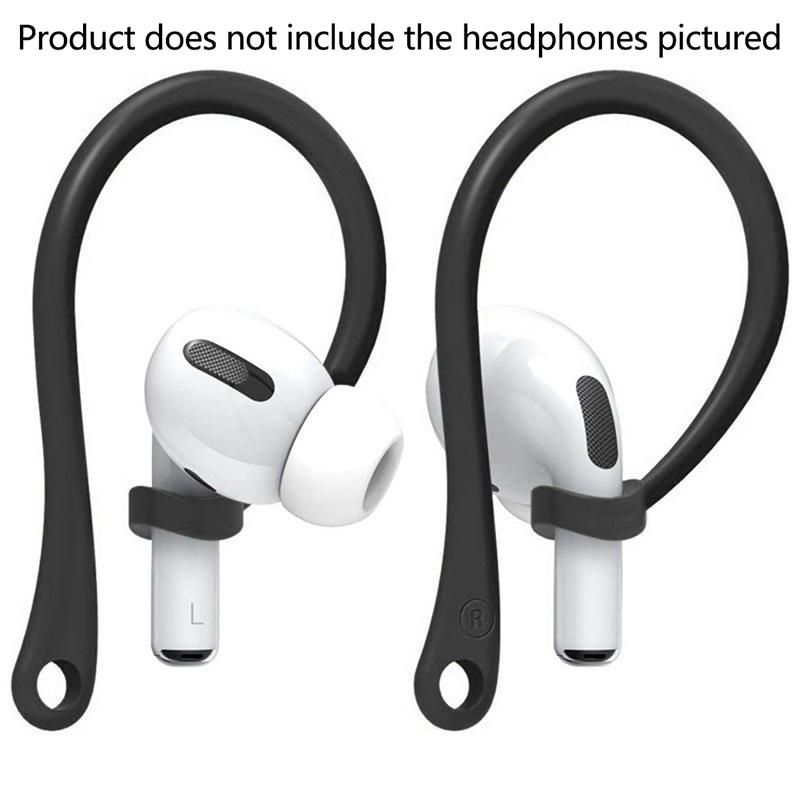 1Pair Anti-Lost Earhook Eartips Secure Fit Silicone Wireless Earphone Protective Accessories Holders For Apple Airpods 1 2 3 Pro