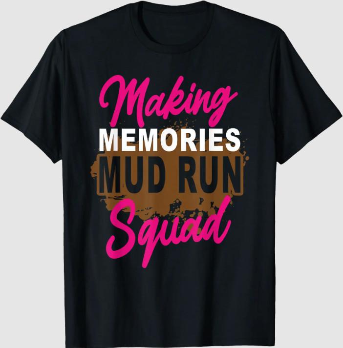 Making Memories Mud Run Squad Mud Girl Running T-Shirt S разноцветный