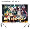 Demon Slayer Birthday Party Set: Plates, Napkins, Tablecloth, Cutlery