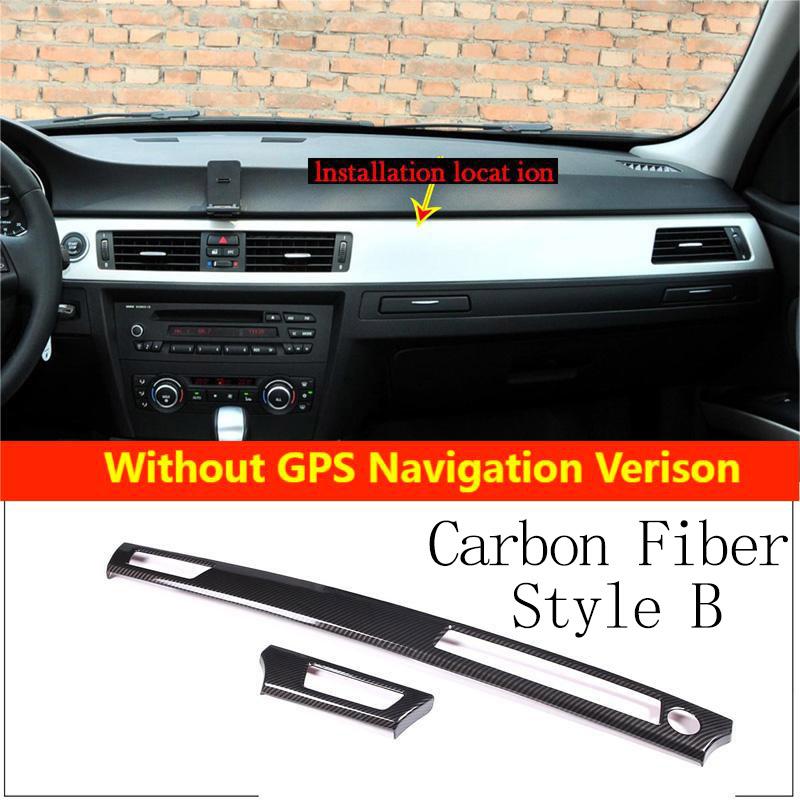 For BMW 3 Series E90 2005-2012 ABS Carbon Fiber Car Interior Dashboard Panel Cover Trim Decoration Stickers  Auto Accessories