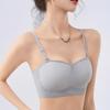 Strapless Seamless Bra for Women Breathable Ice Silk Beautiful Back Bra Anti-slip Gathering Bra Strapless Underwear Push Up Bra