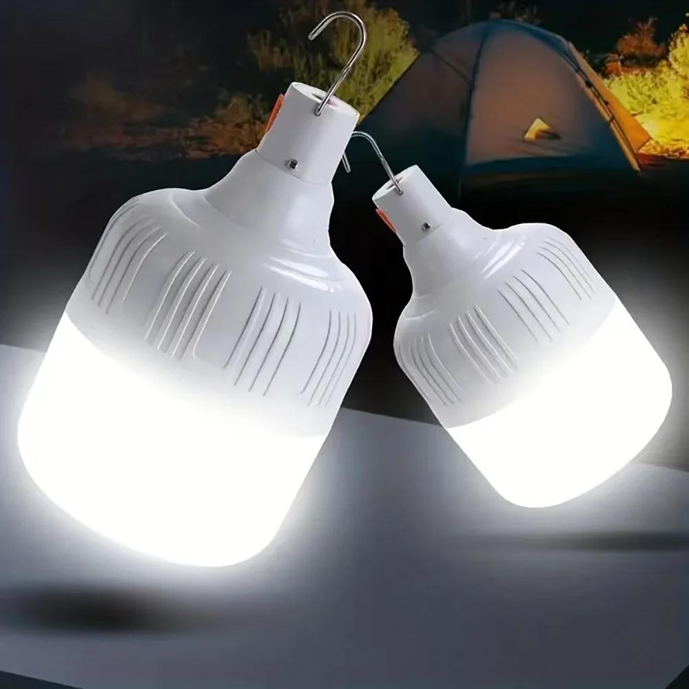 USB Multifunctional Rechargeable Light Bulb Outdoor Wireless Night Market Stall Light Household Power Outage LED Emergency Bulb