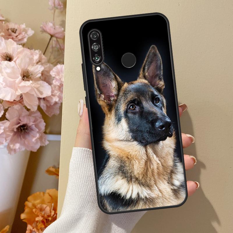 Cartoon German Shepherd Dog For Huawei Nova 11 Pro 9 10 SE Y70 Y60 Y90 Y61 Y91 Y73 Y72 12s 12i 11i 8i P30 P40 Lite Case