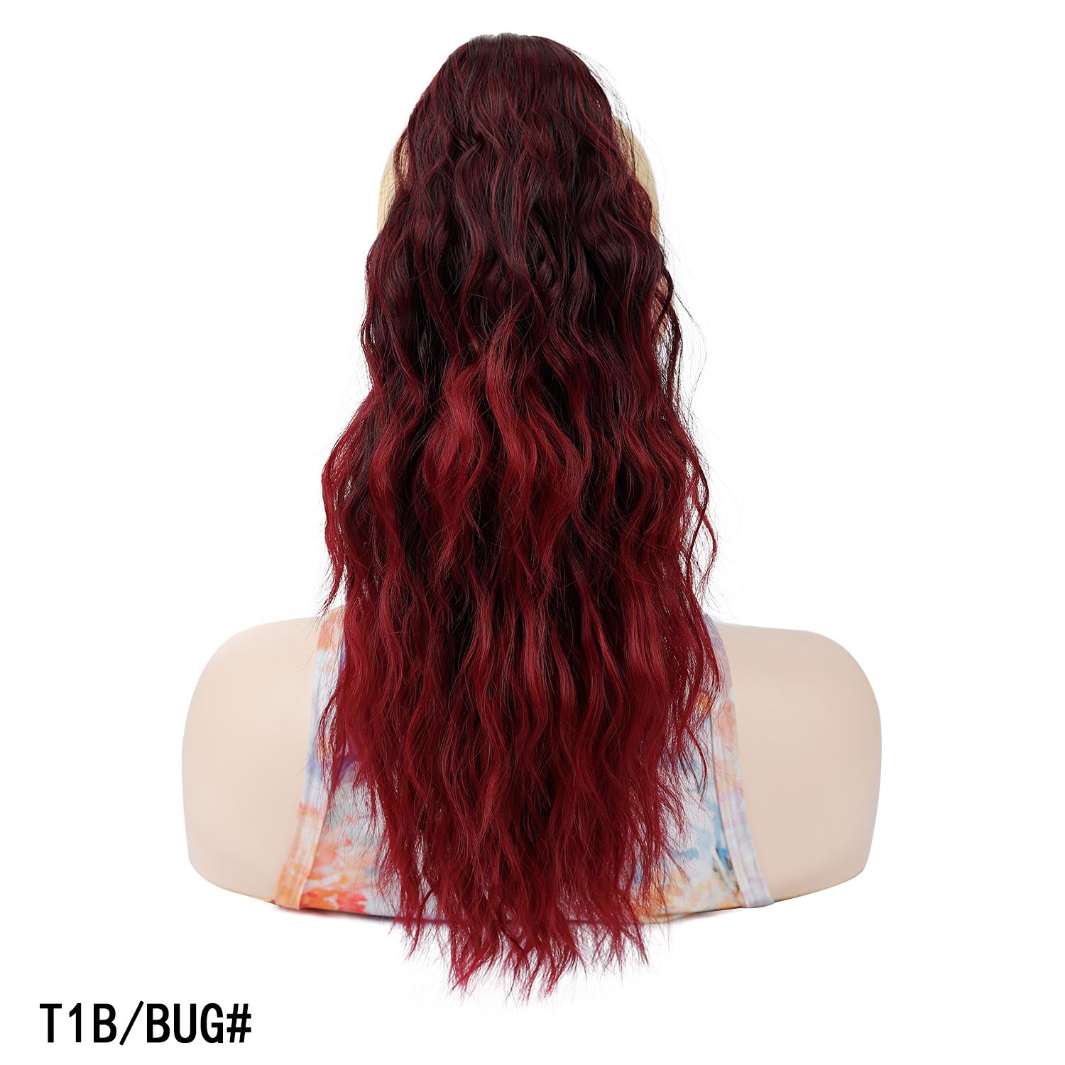 

Короткий кудрявый хвост на заколке, наращивание волос, градиентный цвет, пышная прическа, накладка для волос для женщин, для ежедневного использования