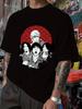 Rock Band Graphic T-shirt - Black Band Members Print Tee