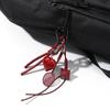 Miu Series Autumn and Winter Fashion Hand-woven Leather Rope Crystal Love Pendant Keychain Bag Hanging Car Pendant