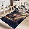 1pc Fire and Blood Office Carpet Chair Mats, Home Decor Mat Fantasy Theme Mat Durable Mat, Dragon Decor,Suitable for Fantasy Theme Lovers
