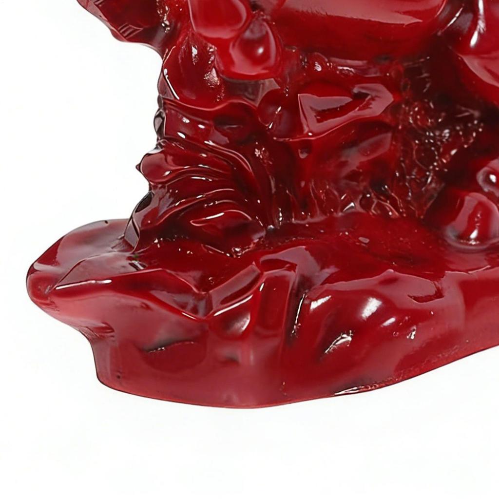 Horse Figurines Home Decor Red Resin Chinese New Year Cultural Ornament Horse Home Decor For Adults Men Women Family Friends