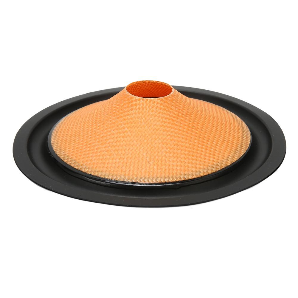 2PCS Orange Subwoofer Cone Rubber Surround Drum Paper Paper Speaker Cone Speaker Repair
