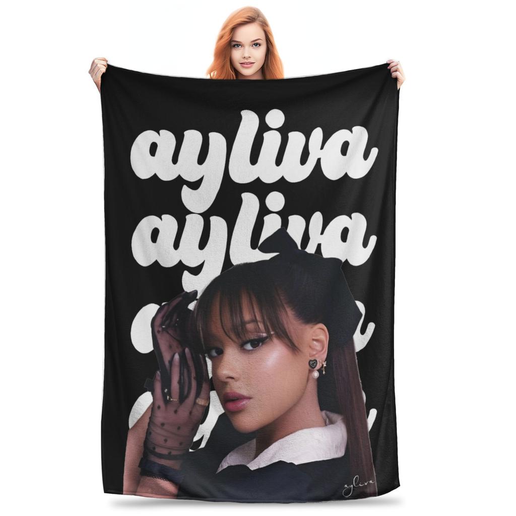 Ayliva Pop Singer Music Blanket  Flannel Novelty Breathable Throw Blankets for Home Restaurant Summer,