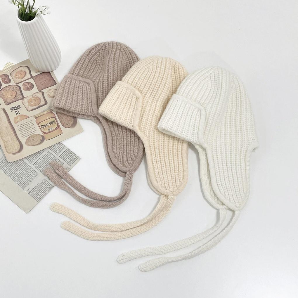 Women's and Men's Daily Angora Knit Earflap Hat