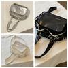 Preppy Style Transparent Pocket Shoulder Bag JK Bowling Bag Casual Cotton Doll Ita Bag  Outdoor
