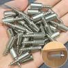 120pcs Self-Tapping Screws Cabinet Laminate Shelf Support Pegs with Non-Slip Sleeve Shelves Kitchen Glass Furniture Closet Shelf Pins
