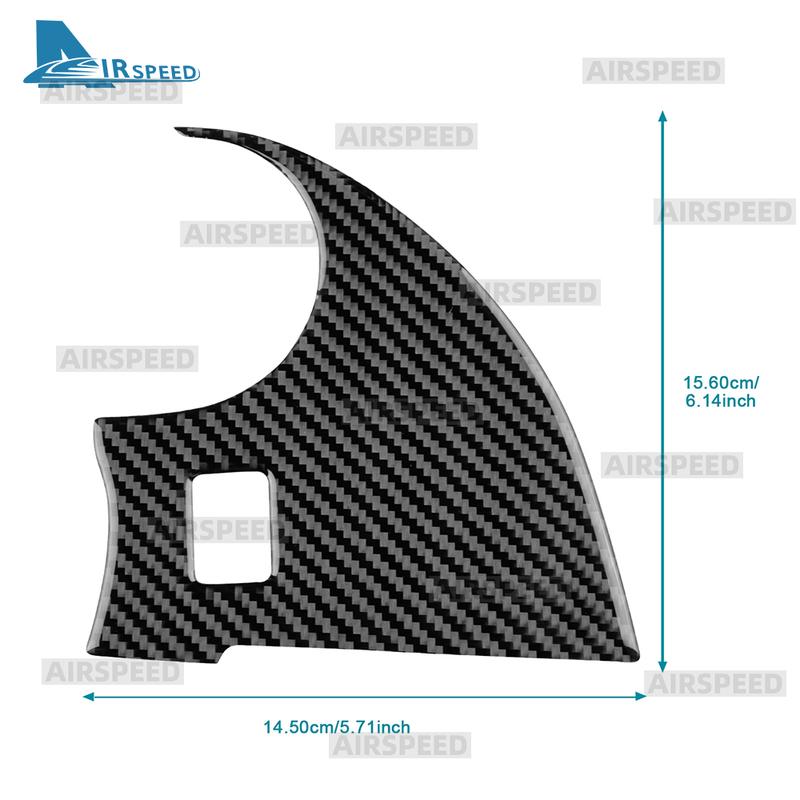 For Mitsubishi Outlander 2017 2018    Real Soft Carbon Fiber Sticker LHD RHD Central Air Outlet Frame Panel Trim