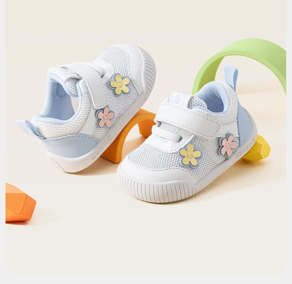 Yingbeimi Ni Frühjahr 2026 Kleinkindschuhe - Dünne Sohle Baby Lauflernschuhe, Blumen- und Jungen-Designs