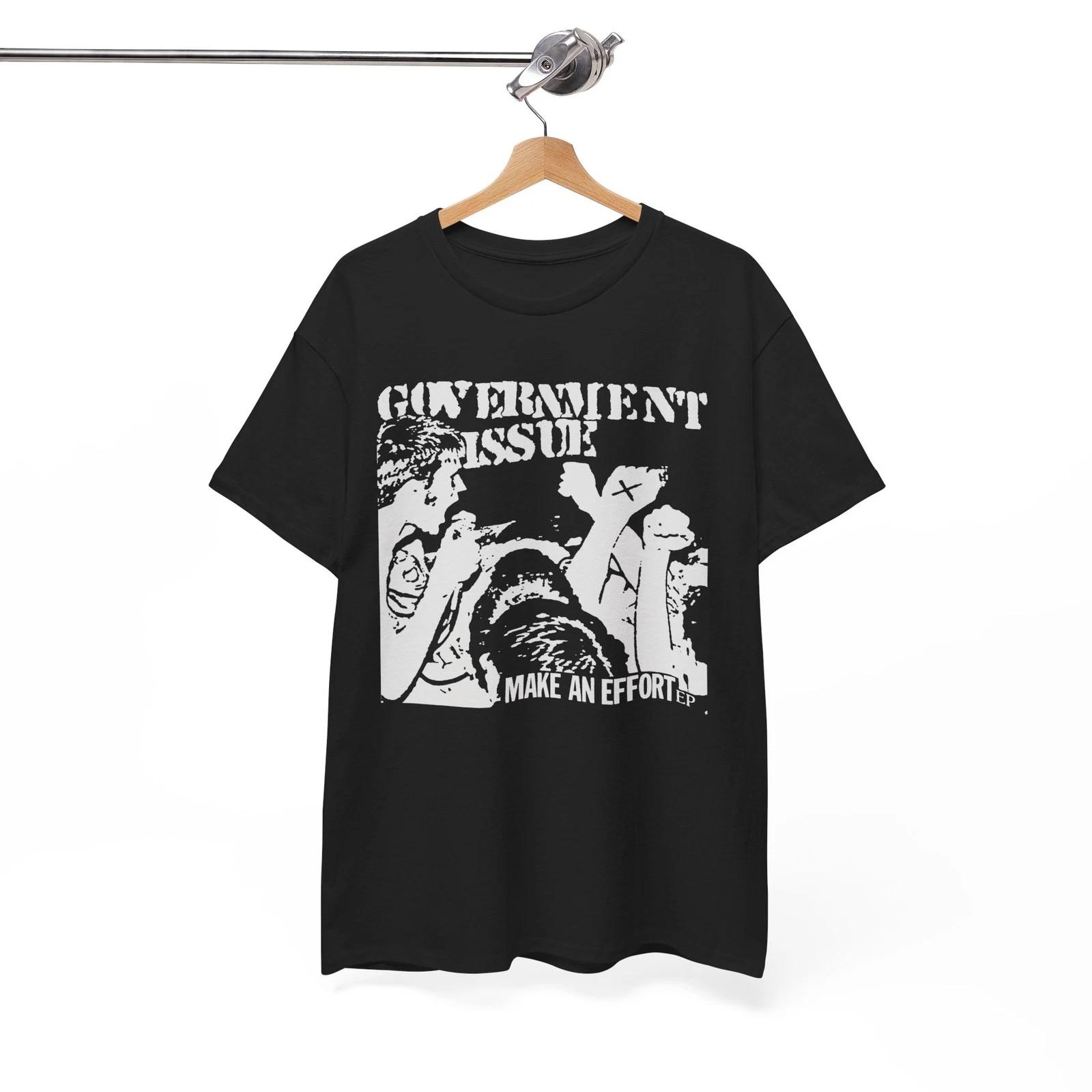 Government Issue Make an Effort Shirt Hardcore Punk Band Unisex Tee L