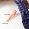 Luxury 4-Color Tie Clip with Slanted Edge for Men's Formal Business Suits