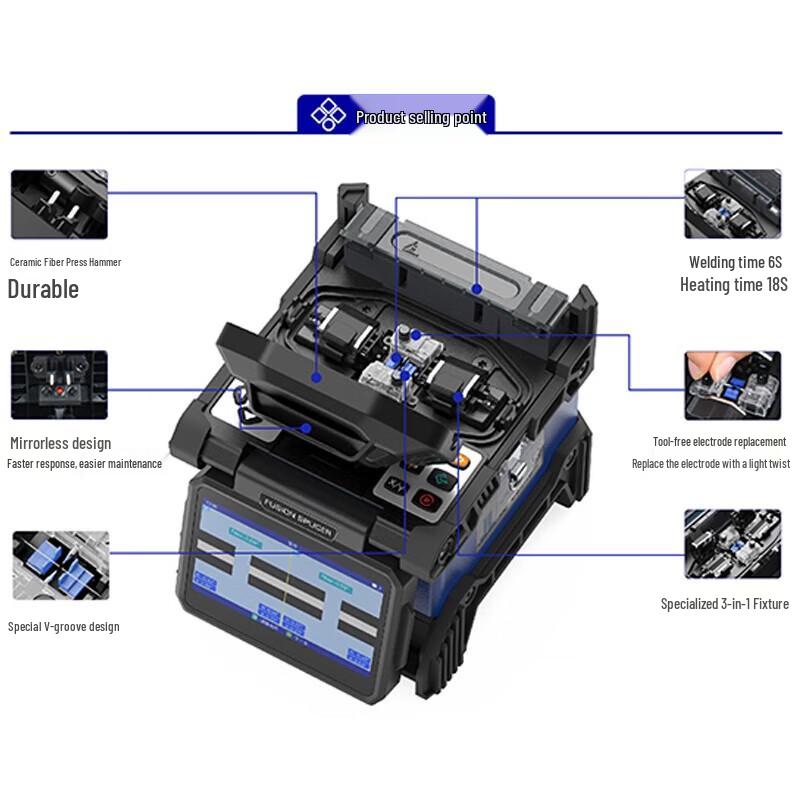 DIGFOR KL-820 Fully Automatic Fiber Optic Fusion Splicer