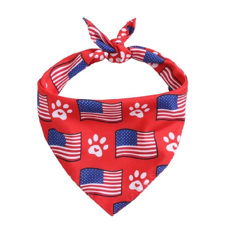 Dog Bandanas Independence Dress Up Festival Scarf Dogs Photography Towel