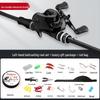 Beginner's Complete Lure Fishing Set: Long-Casting Rod with Guide Rings