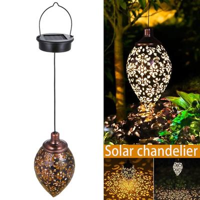 Solar LED Hanging Lights Easy Install Outdoor Indoor Decor for Bedroom Camping Garden Party Festival Decoration