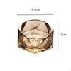Glass Ashtray Modern Craft Luxury Gift Ash Tray Holder for Home Tabletop Color A