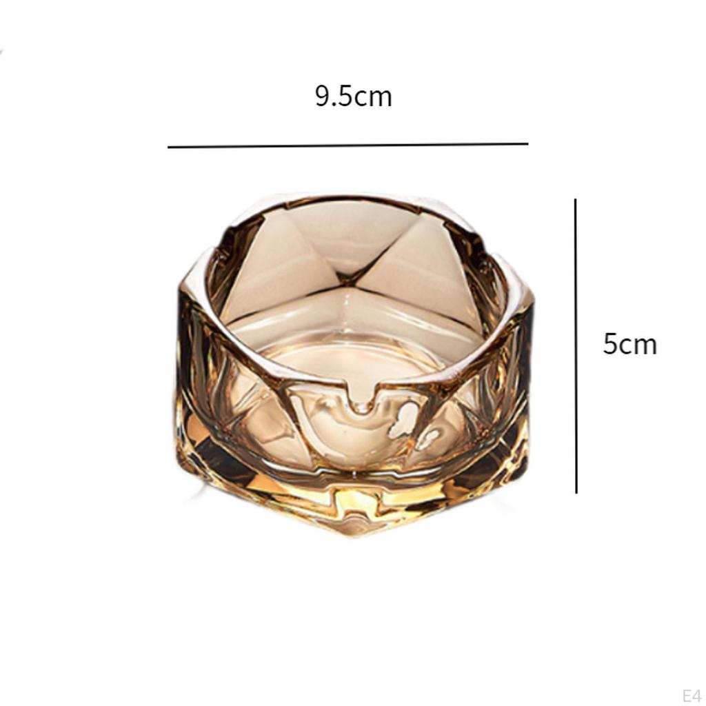 Glass Ashtray Modern Craft Luxury Gift Ash Tray Holder for Home Tabletop Color A