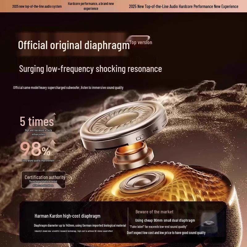 Huaqiangbei Manhattan Bluetooth Glazed Speaker - Crystal 2025 New Subwoofer