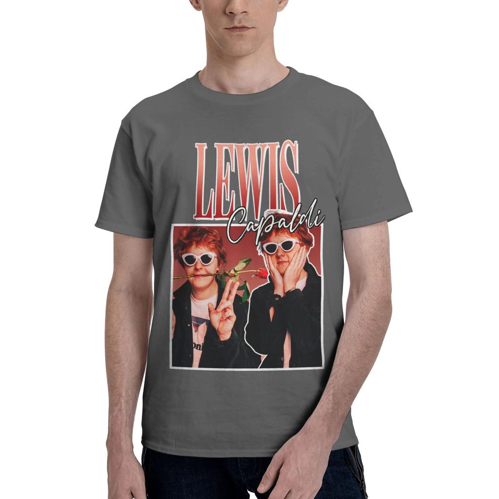 Custom LLewis CCapaldis T Shirt Men ShortSleeve SingerSongwriter Tshirts Streetwear Tee Pure Cotton Oversized Tshirts Merch