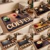 Coffee Machine Mat Waterproof Drain Pad Non-slip Dish Drying Mats for Kitchen Quick Dry Tableware Faucet Placemat Dinnerware