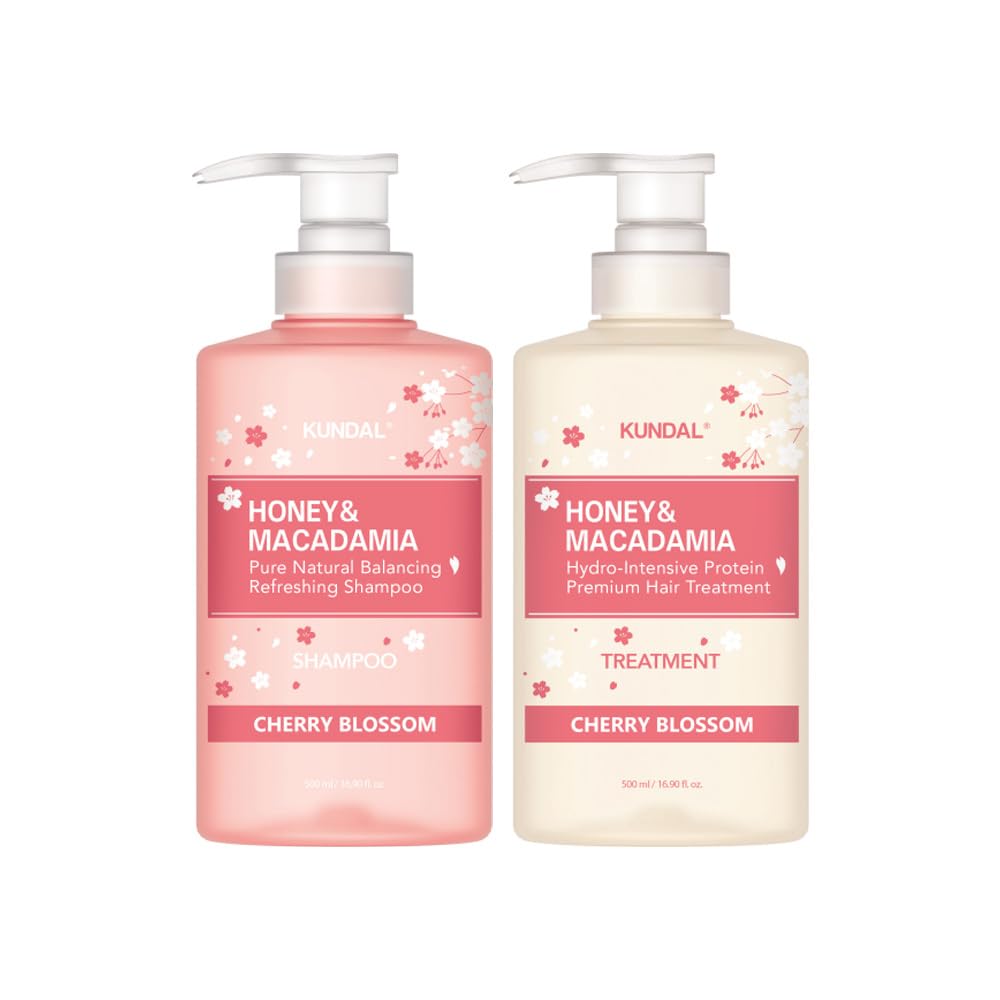 

Kundal Shampoo 500ml & Treatment 500ml Spring Edition Hair Care Special Set #Cherry Blossom Kundal Shampoo Treatment Spring Edition #Cherry Blossom