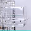 H7BF Shower Box Feeder,Sleeping Nest,Small Birds Bathtub for Pet Finch Accessories Parrot Bath Box with Clear View for Pet