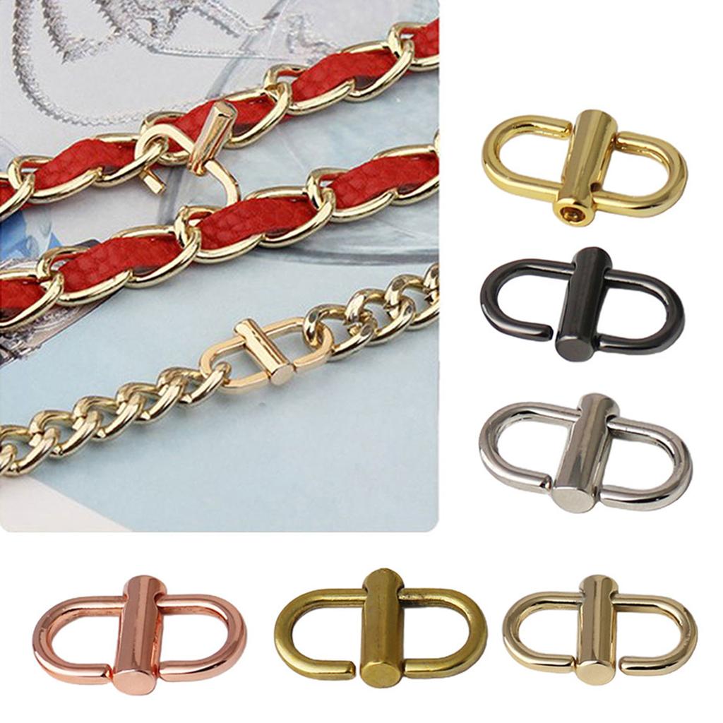Adjustable Metal Buckle for Bag Chain Shortening Buckles Clip Long and Short Regulator Shoulder Crossbody Bag Accessory