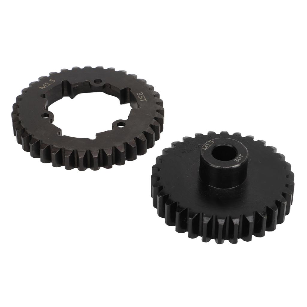 RC 35T Spur Gear Steel Wear Resistant Fine Workmanship M1.5 RC Spur Gear Pinion Set for TRAXXAS 15